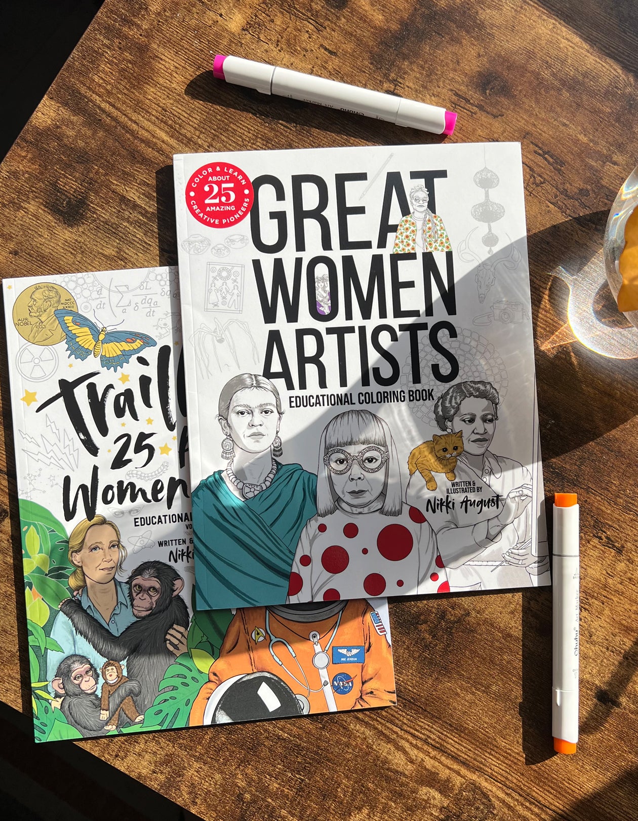 Women artists and women scientists educational coloring books