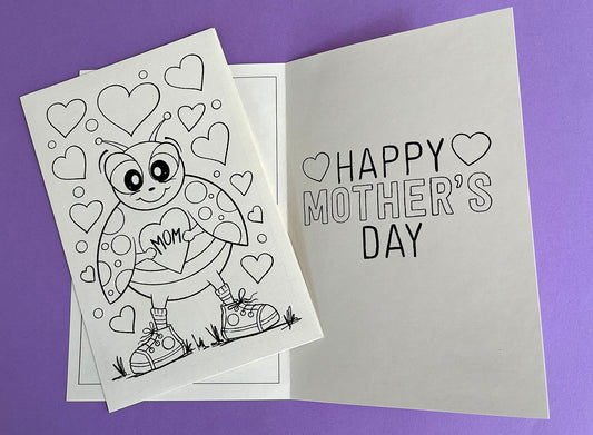 Printable Mother's Day Card-Cute Bug