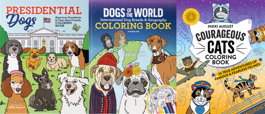 Dog & Cat Coloring Book Bundle
