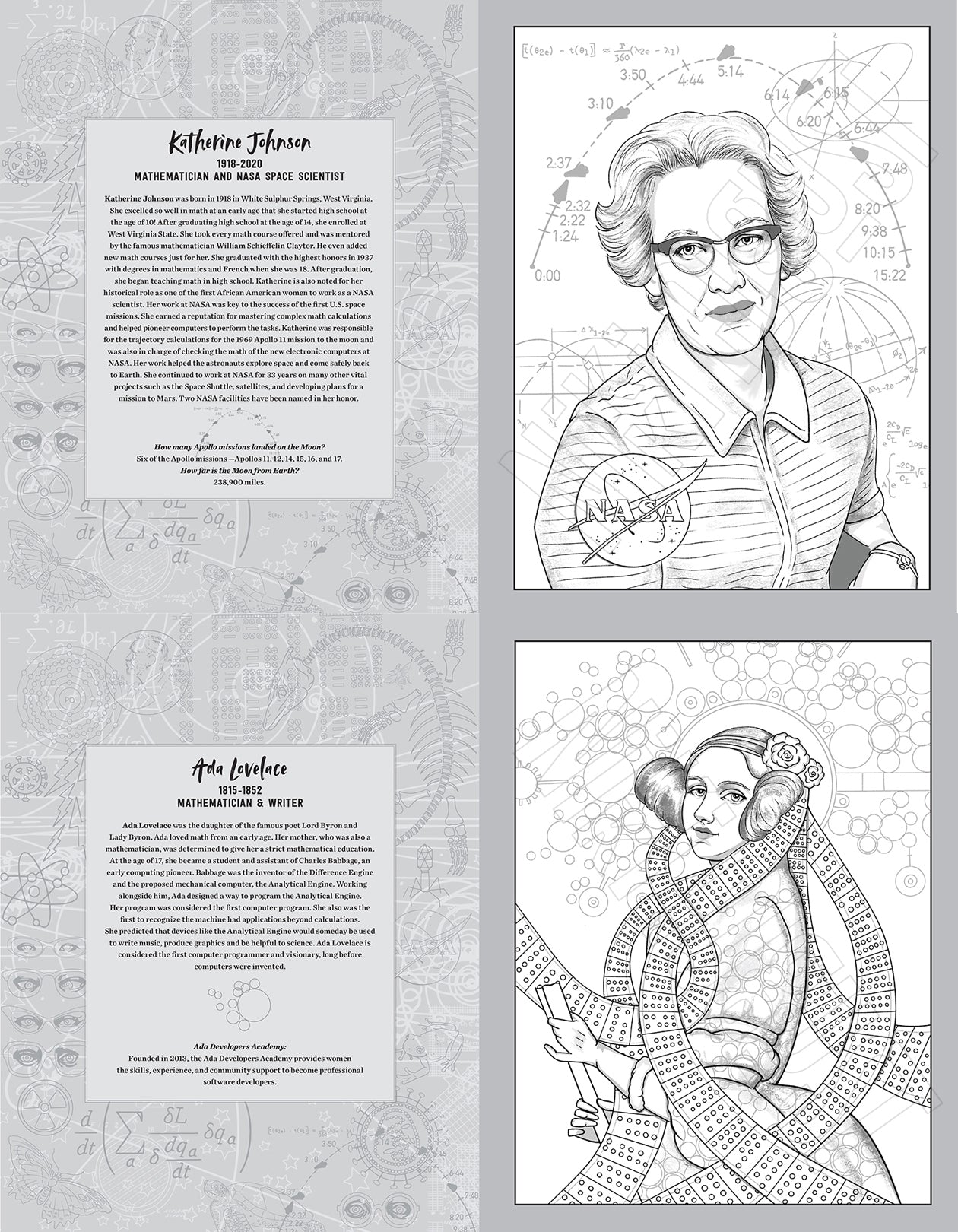 Trailblazers, Women in Science Educational Coloring Book